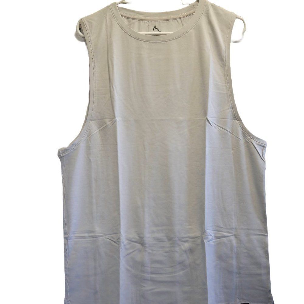NWT ROKWOLF ESCAPE TANK TOP LUNAR ROCK PIMA COTTON/MODAL/SPANDEX OVERSIZED LARGE